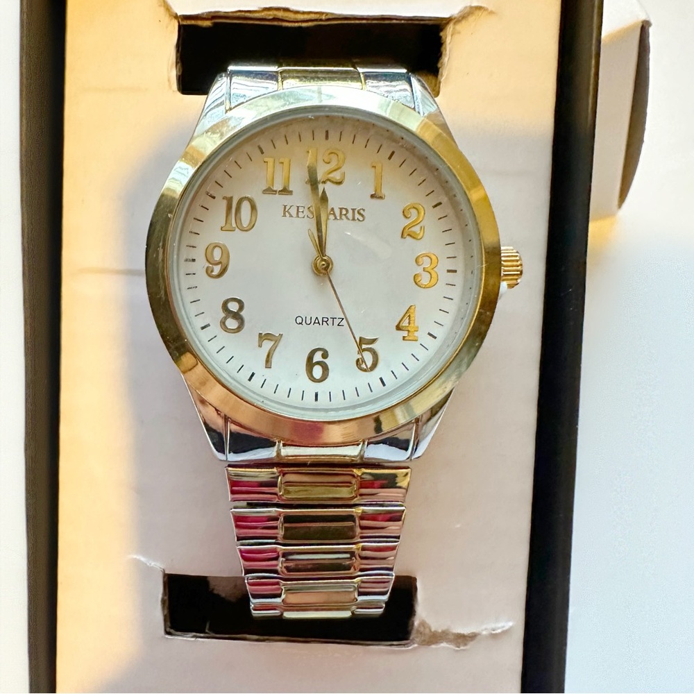 kessaris Watch His Expansion Band Two Tone.New never been used.